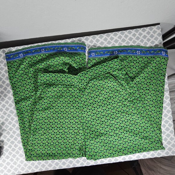 Max Studio Womens Green and Blue Elastic Waist Palazzo Pants Size Large - Picture 15 of 16